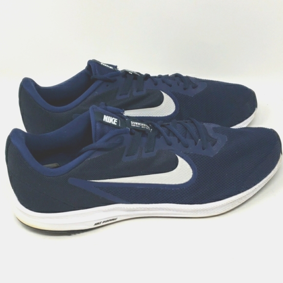 Nike Downshifter 9 Men's Size 14 AR4946-400 Navy Blue Running Shoes Like New - Picture 1 of 11